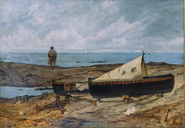 Sur la plage, Giovanni Fattori