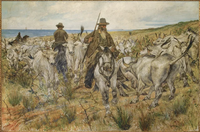 Herds of the Maremma, Giovanni Fattori