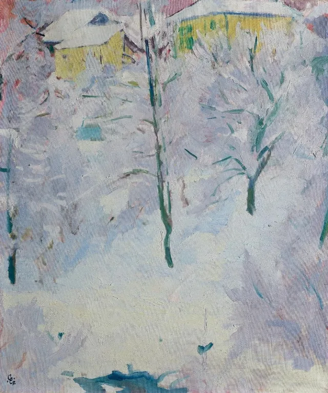 Arbres dans la neige