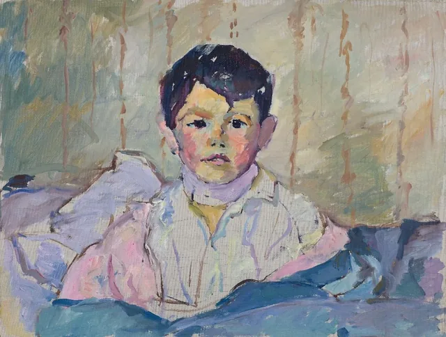 Garçon malade au lit, Giovanni Giacometti