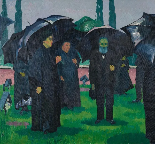 L'Enterrement, Giovanni Giacometti