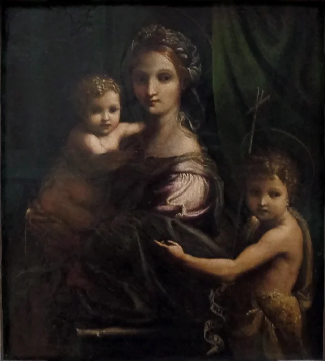 Virgin and Child with the Infant Saint John the Baptist, Giulio Romano
