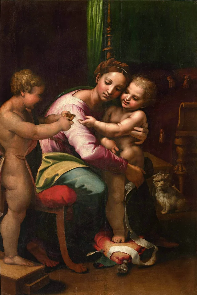 Madonna and Child with the Infant Saint John the Baptist, Giulio Romano