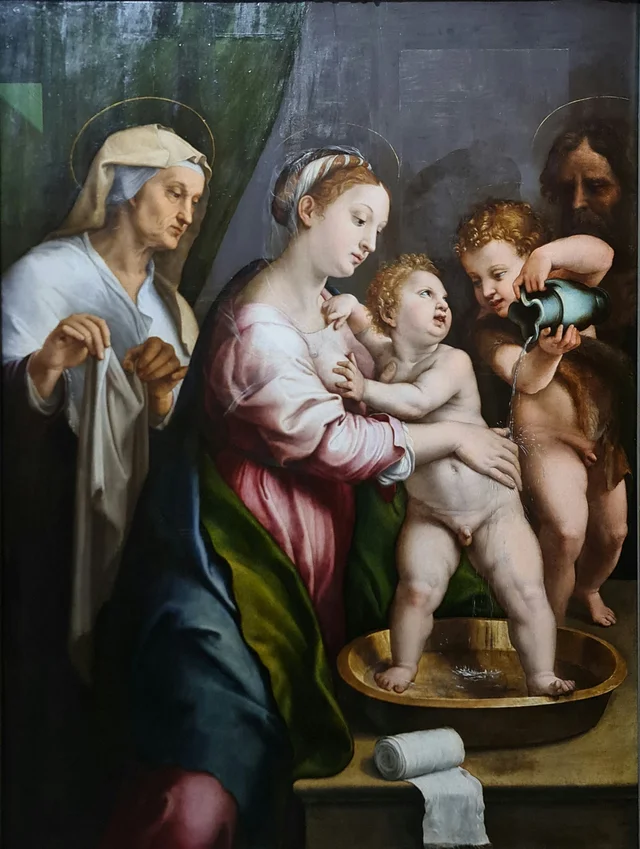 The Madonna with the Washbasin, Giulio Romano