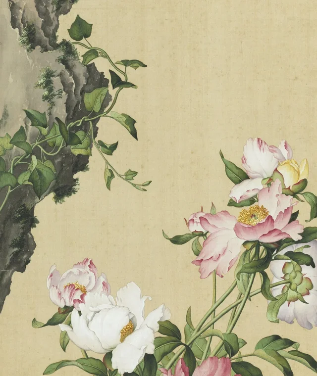 Immortal Blossoms in Eternal Spring: Herbaceous Peony, Giuseppe Castiglione