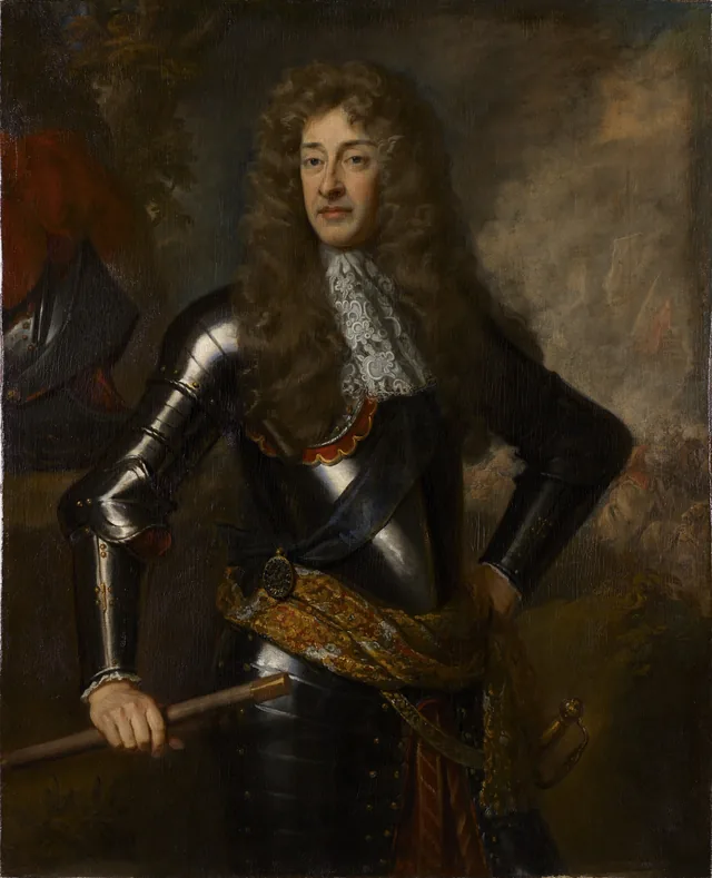 King James II and VII (1633-1701), reigned 1685-1688, in Armour, Godfrey Kneller
