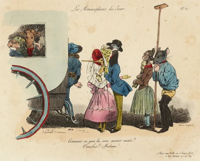 Comment, ces gens-là vont monter aussi ? Omnibus, Madame !