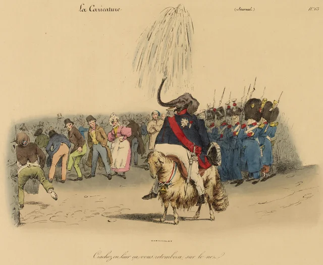 Cuspa para o ar e cairá no seu nariz, Grandville