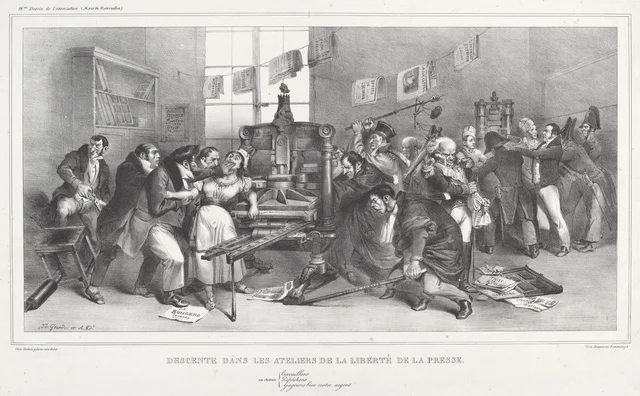Descente dans les ateliers de la liberté de la presse