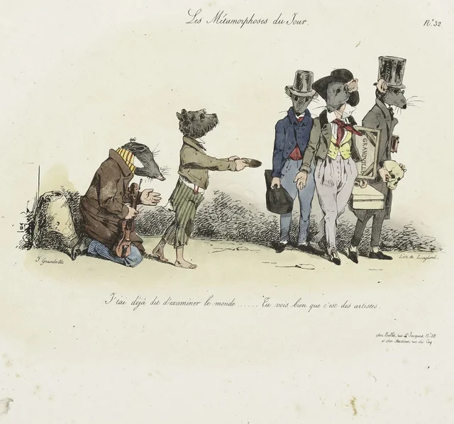 I already told you to look people over… You can see they are artists, Grandville