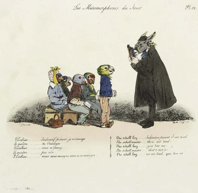 L'écolier… Indicatif présent, je m'ennuie