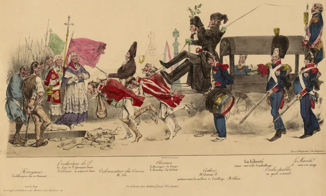 The political carnival, burial of liberty, part two, Grandville
