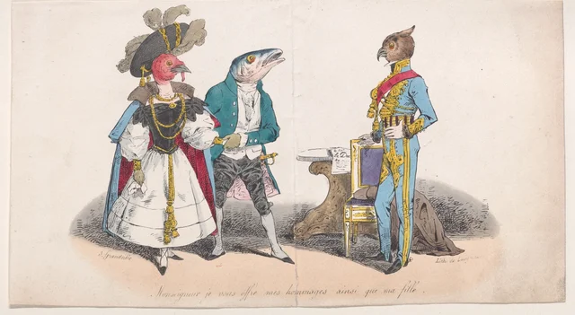 Monsenhor, ofereço-lhe as minhas homenagens e também a minha filha, Grandville