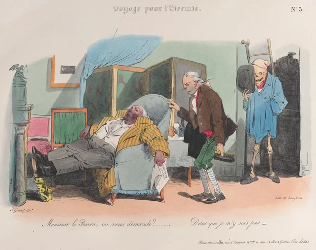 Monsieur le Baron, on vous demande ? Dites que je n'y suis pas