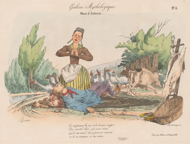 Death of Adonis, Grandville