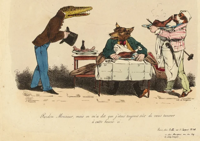 Pardon Monsieur, mais on m'a dit que j'étais toujours sûr de vous trouver à cette heure-ci, Grandville