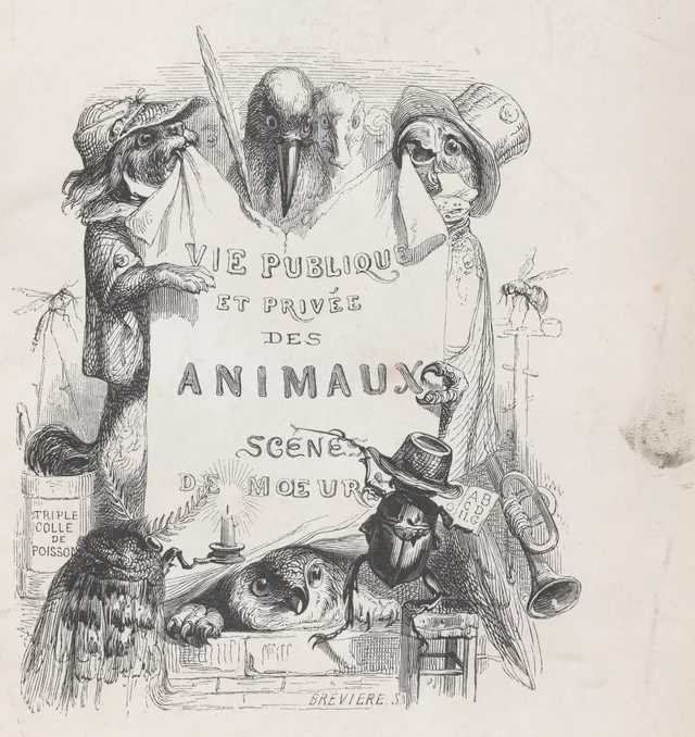 Vie publique et privée des animaux, scènes de mœurs