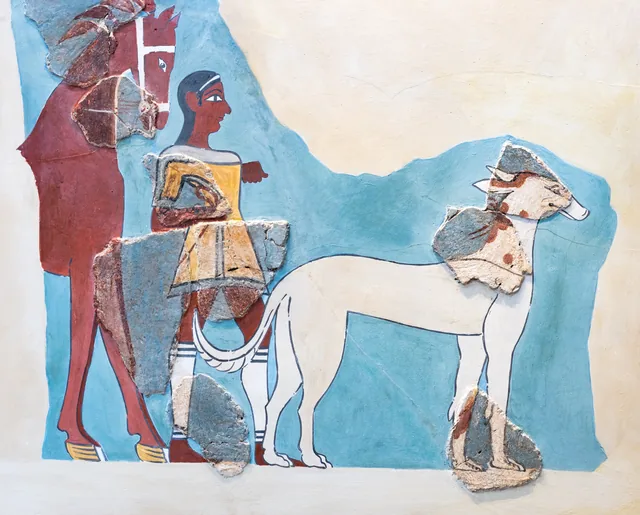 Groom, horse and hound (Tiryns), Ancient Greece
