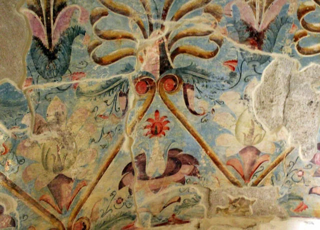 Painted ceiling with scrolls and flowers (Tomb of the Palmettes), Ancient Greece