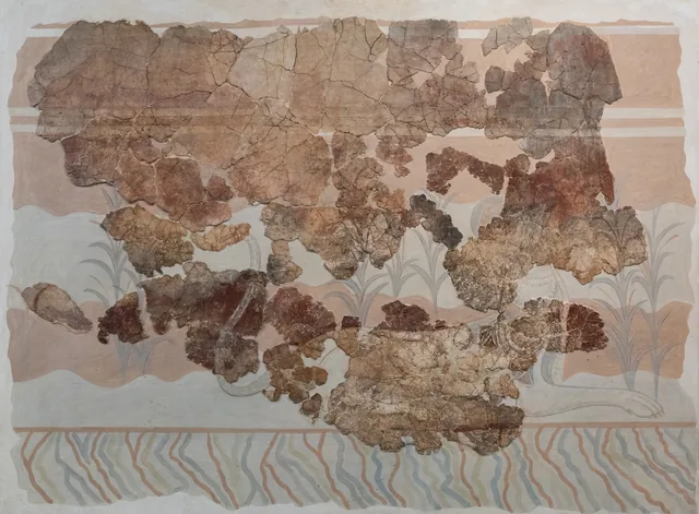Plants and water from the Throne Room (fragments)
