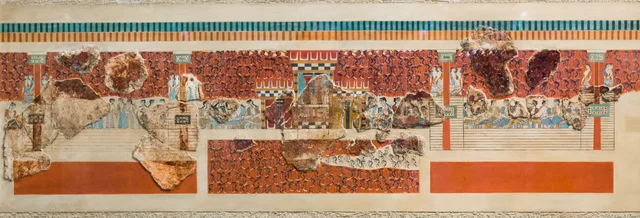 The Tripartite Shrine Fresco (miniature fresco)