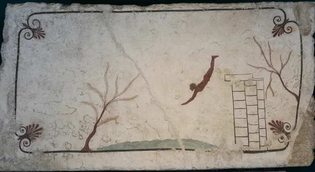 Tomb of the Diver: the diver (cover slab), Ancient Greece