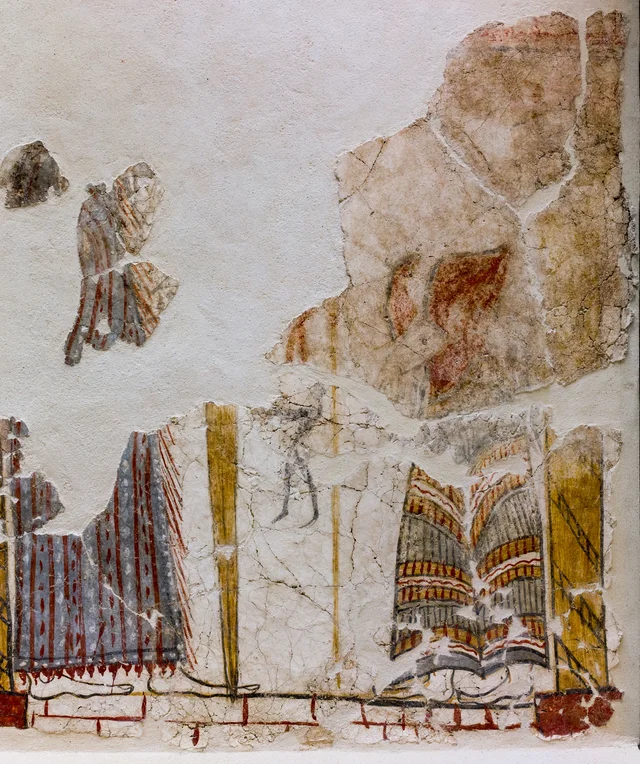 Wall of the Room of the Frescoes (Cult Centre of Mycenae), Ancient Greece