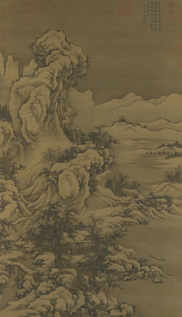 Paisaje de nieve, Guo Xi