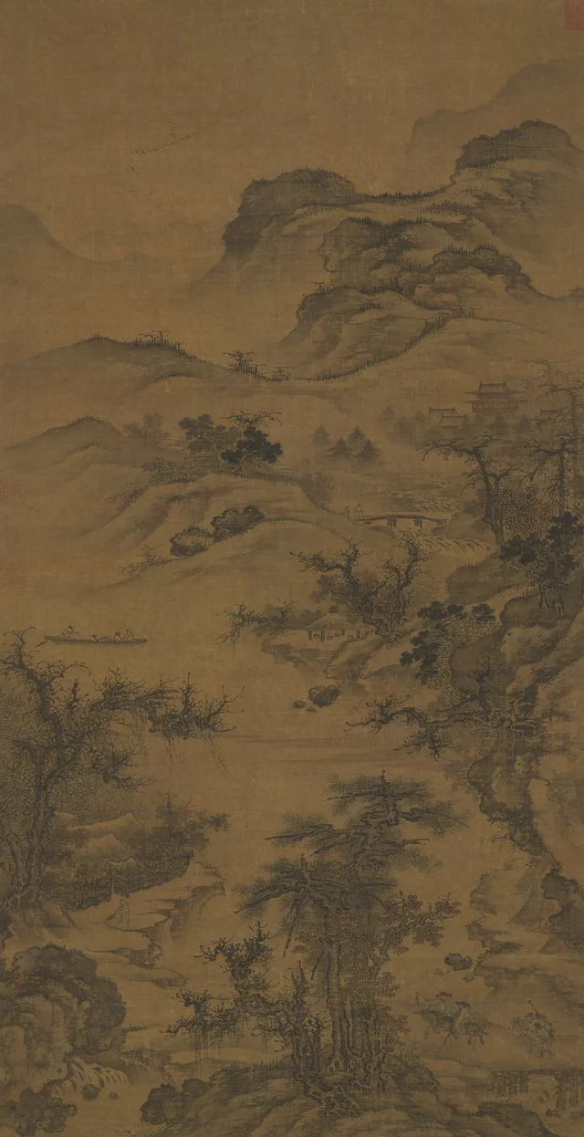 秋山行旅図, 郭熙