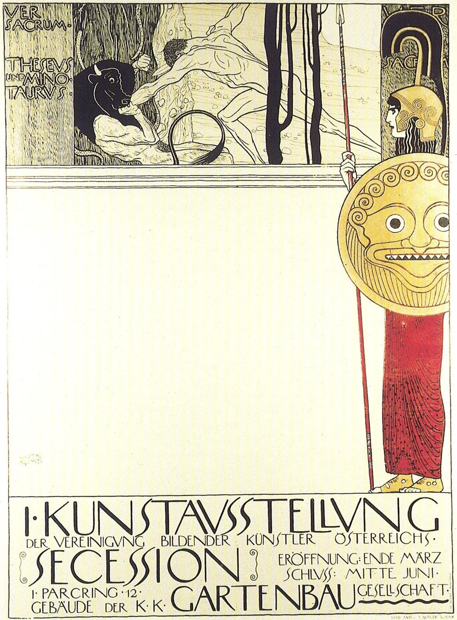 Secession poster, Gustav Klimt