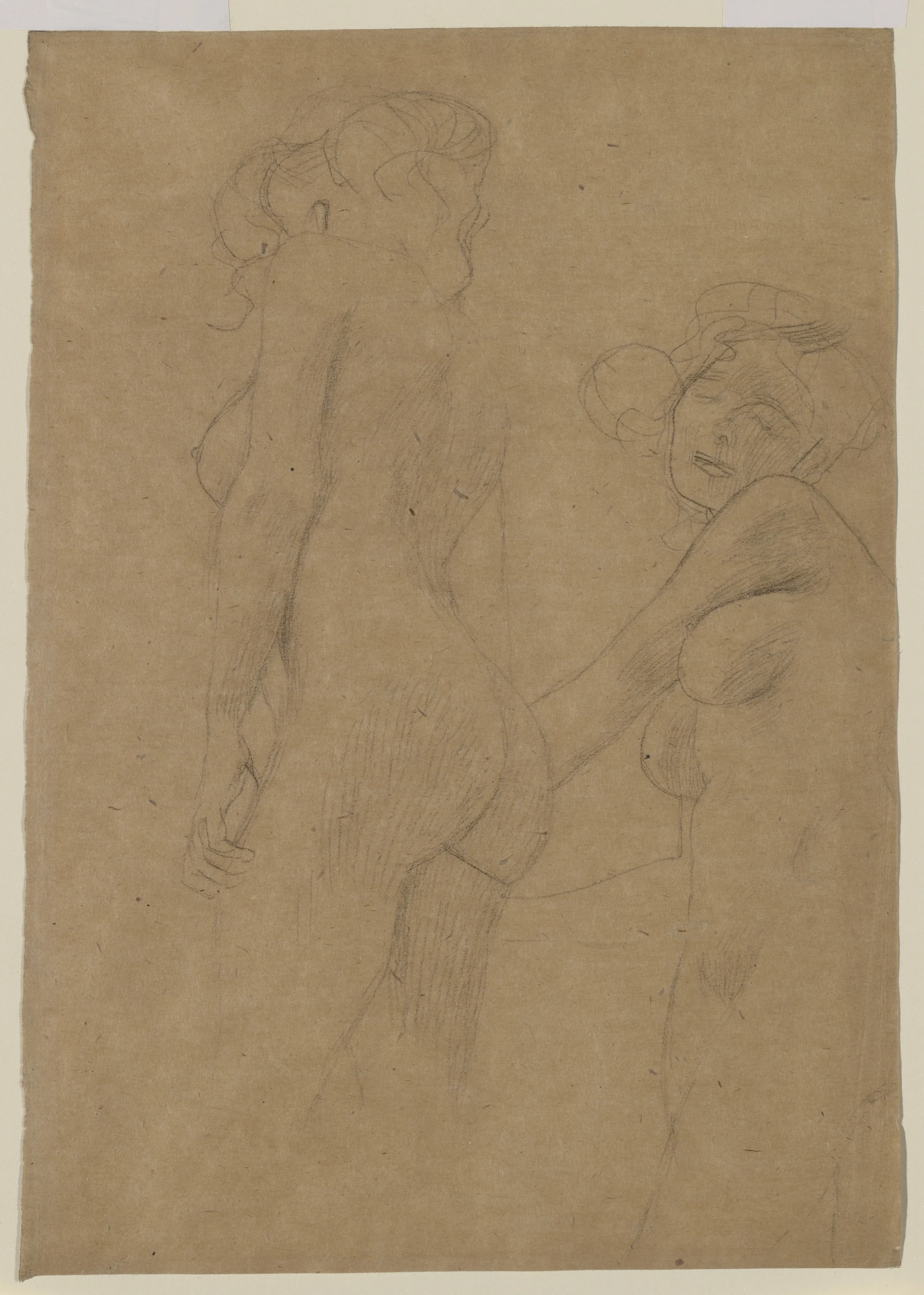 Two Female Nudes Standing, Gustav Klimt