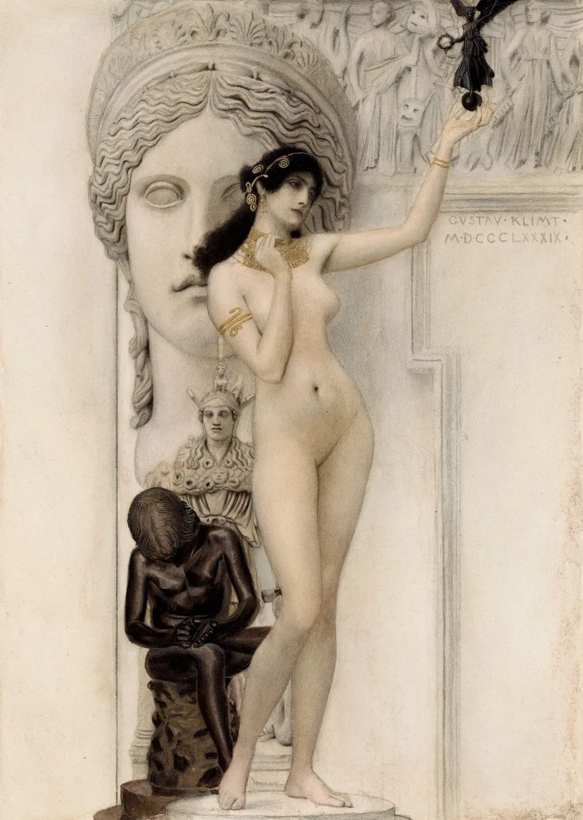 Allegory of Sculpture, Gustav Klimt