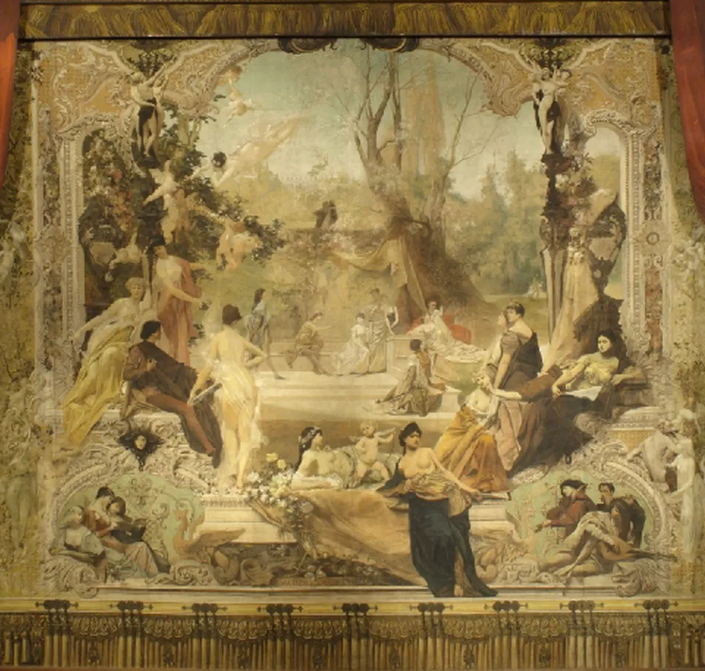 Entwurf zu einem Vorhang des Stadttheaters Karlsbad, Gustav Klimt