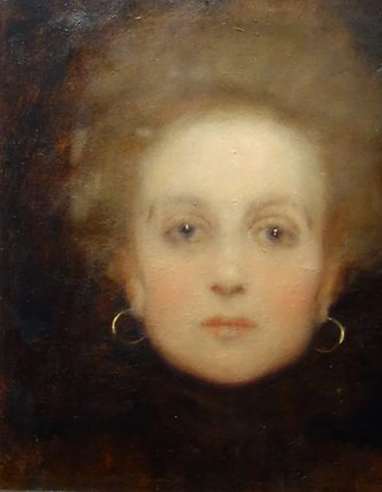 Head of a Girl en face, Gustav Klimt