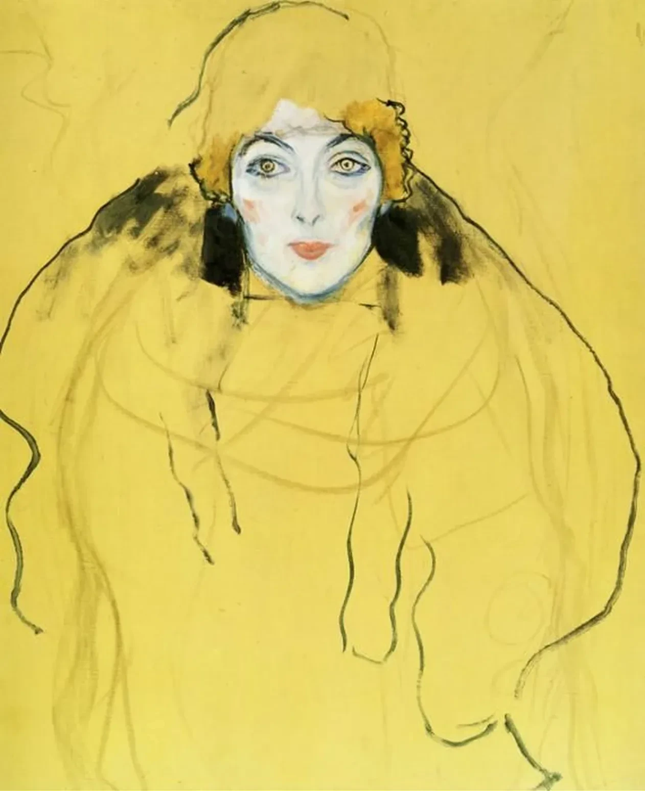 Head of a Woman, Gustav Klimt