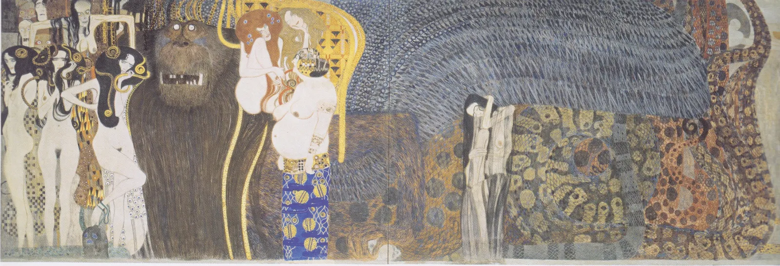 Les Forces du Mal et les trois Gorgones, Gustav Klimt