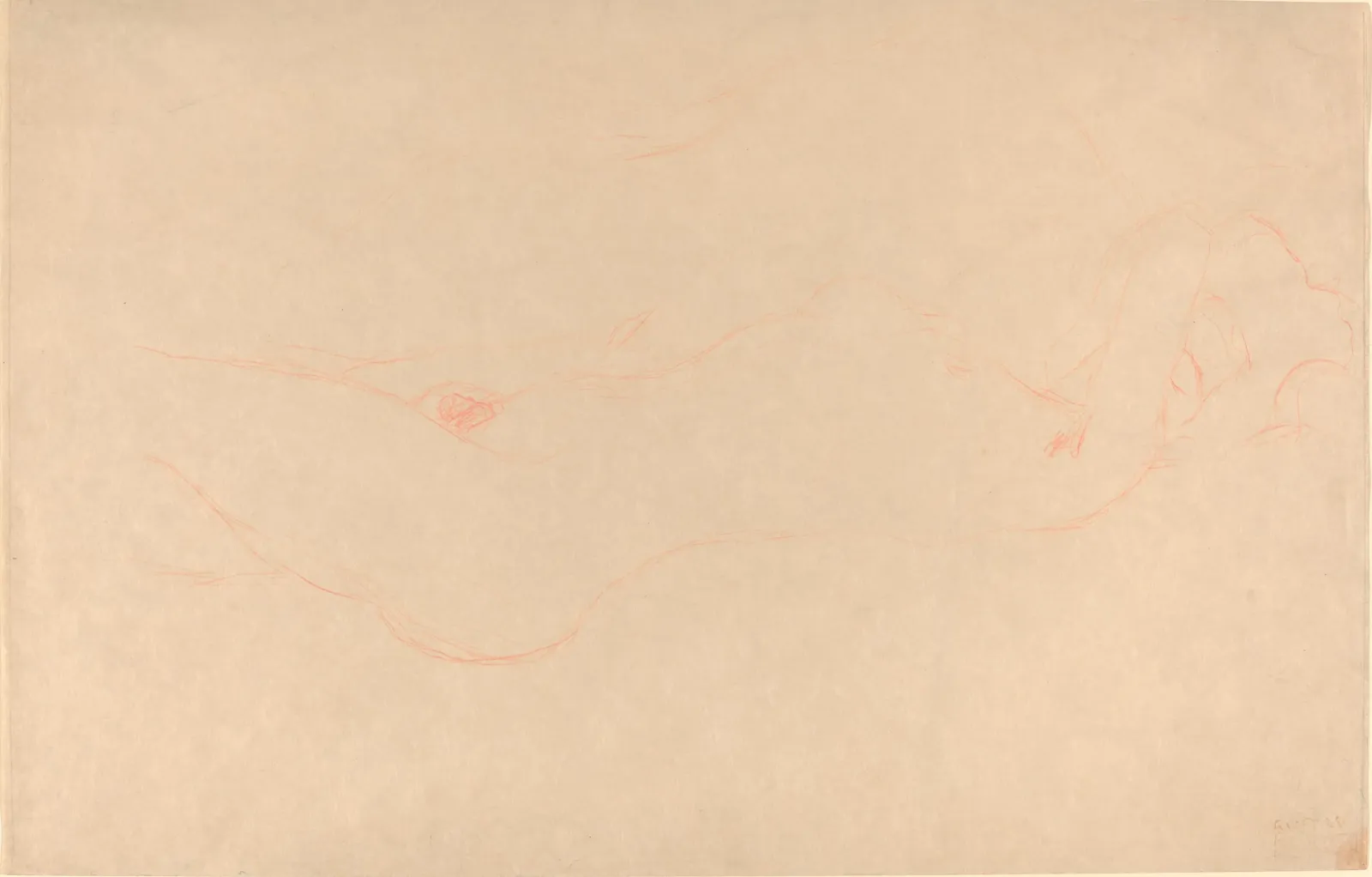 Reclining Woman, Gustav Klimt