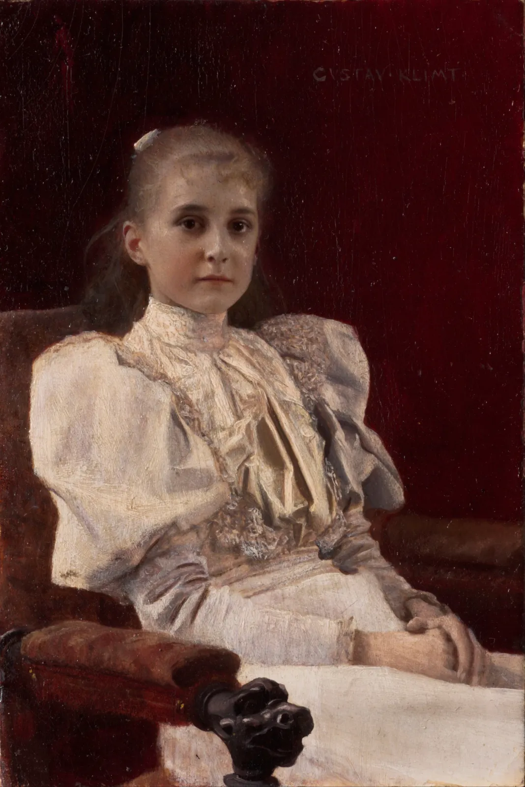 Seated Young Girl, Gustav Klimt
