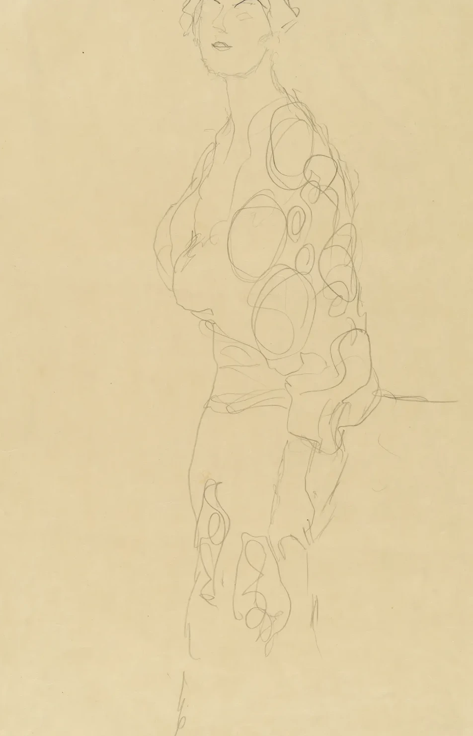 Femme debout, Gustav Klimt