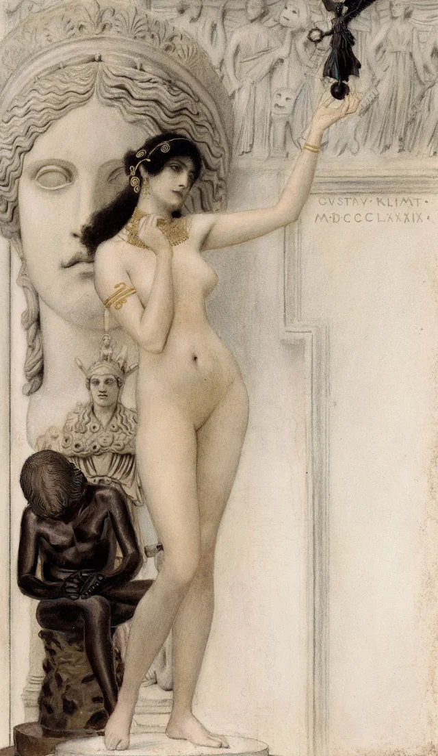 Alegoría de la escultura, Gustav Klimt