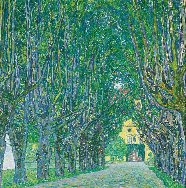 Avenida en el parque del Schloss Kammer, Gustav Klimt