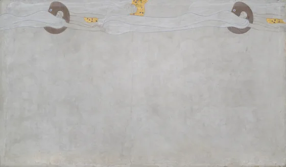 Beethoven Frieze (plate 4, left wall): Yearning for Happiness