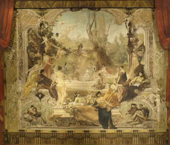 Entwurf zu einem Vorhang des Stadttheaters Karlsbad