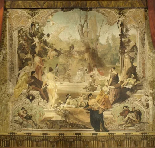 Entwurf zu einem Vorhang des Stadttheaters Karlsbad