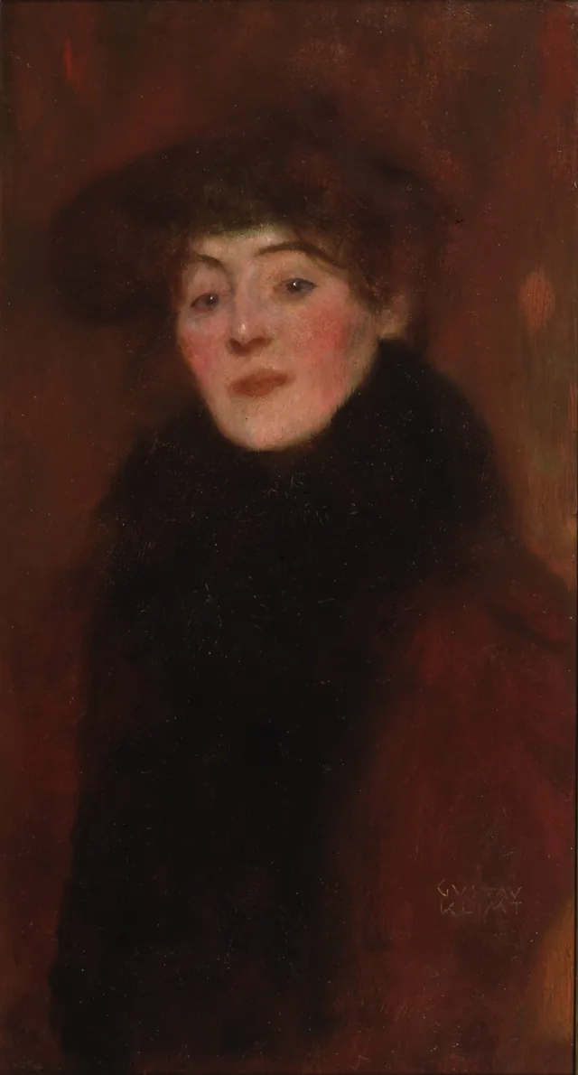 Woman with Fur Collar