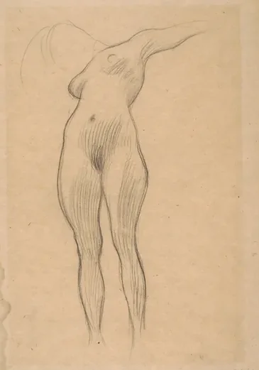 Floating Woman with Outstretched Arm