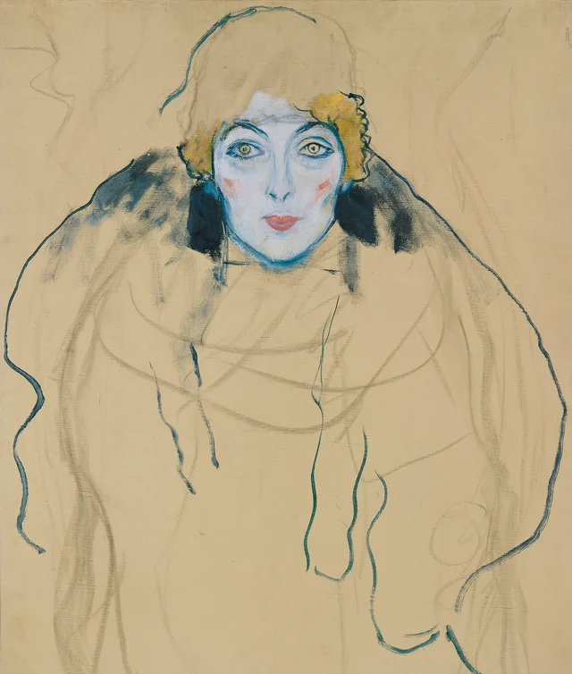 Cabeza de mujer, Gustav Klimt