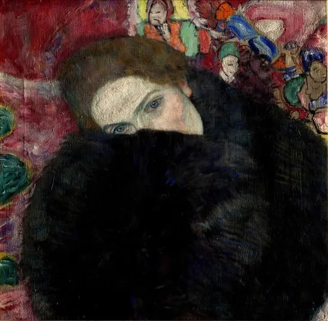 Dama con manguito, Gustav Klimt