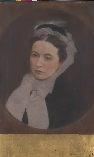 Lady with the lilac scarf