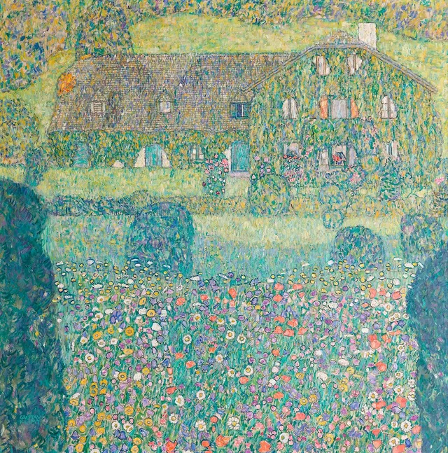 Casa de campo no Attersee, Gustav Klimt